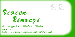 vivien rimoczi business card