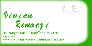 vivien rimoczi business card